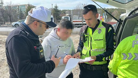 Polisten kaçıp ters yöne giren ehliyetsiz motosiklet sürücüsüne 399 bin lira ceza