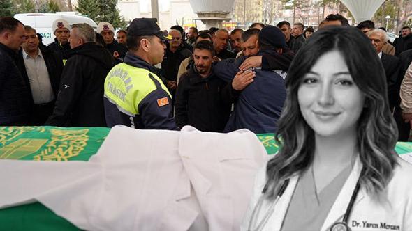 Kazada ölen tıp öğrencisi Yaren’in cenazesine, arkadaşları beyaz önlükle katıldı