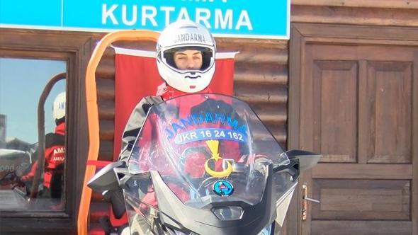 ‘Beyaz cennet’te tatilcilerin güvenliği Eda astsubaya emanet