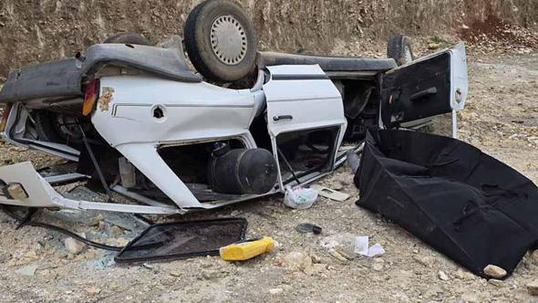 Otomobil, 8 metreden uçtu: 1 ölü, 1 yaralı