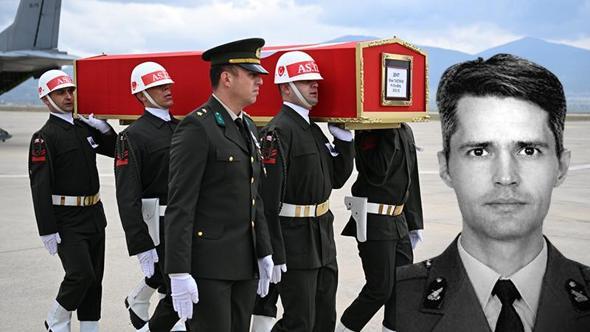 Şehit binbaşının cenazesi Isparta'ya getirildi