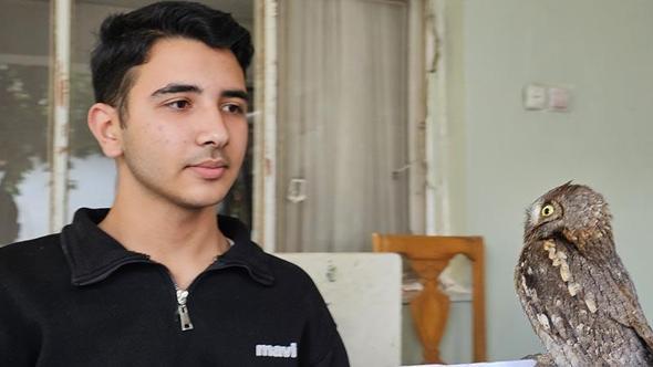 14 yaşındaki Berk, yaralı bulduğu İshak kuşunun yaşama tutunmasını sağladı