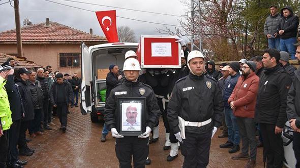 Kaza şehidi polis memuru, Kırıkkale'de son yolculuğuna uğurlandı