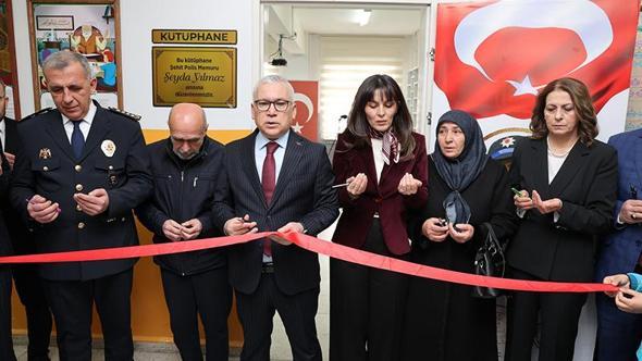 Şehit Polis Memuru Şeyda Yılmaz'ın ismi kütüphaneye verildi