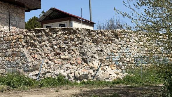 Sezar'ın 'Veni Vidi Vici' dediği Zile Kalesi’nde yağışlar nedeniyle hasar oluştu