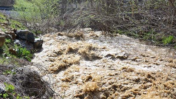 Kayseri'de sağanak sonrası sel