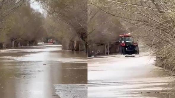 Baraj kapakları açılınca Kızılırmak taştı, köyü su bastı