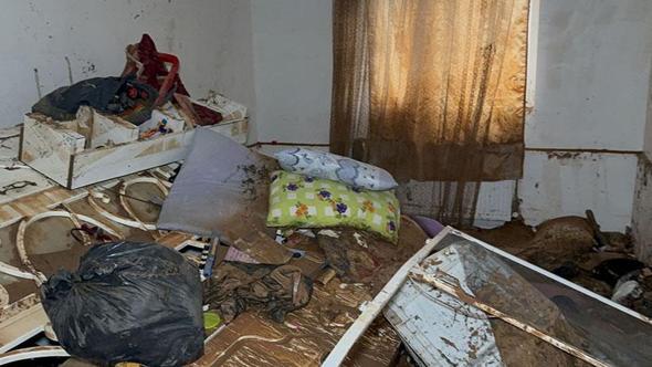 Midyat’ta taşkınlarda su basan 150 ev zarar gördü