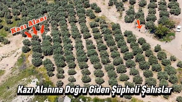 Kaçak kazıya dronla suçüstü: 6 gözaltı