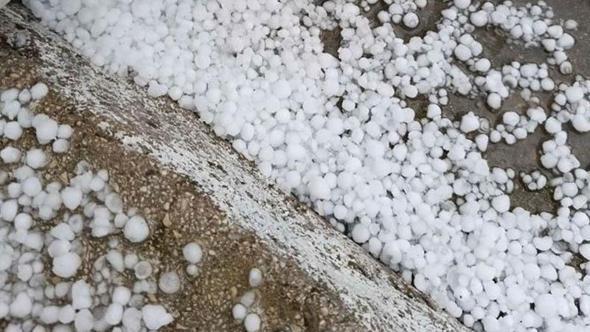 Gaziantep’te dolu yağışı etkili oldu