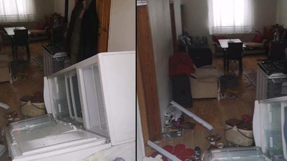 Aç kalan ayılar, pencereden girdiği yayla evini talan etti