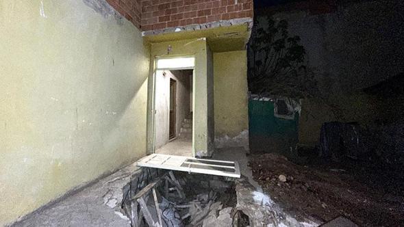 Edirne'de evin girişindeki beton zemin çöktü; 1 yaralı