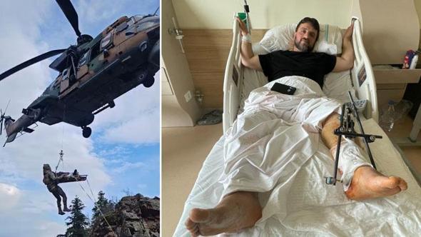 Askeri helikopterle kurtarıldı; o anları anlattı
