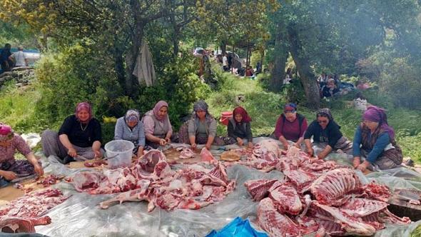 208 yıllık 'Olcak Dede' geleneği; dualar edildi, kurbanlar kesildi