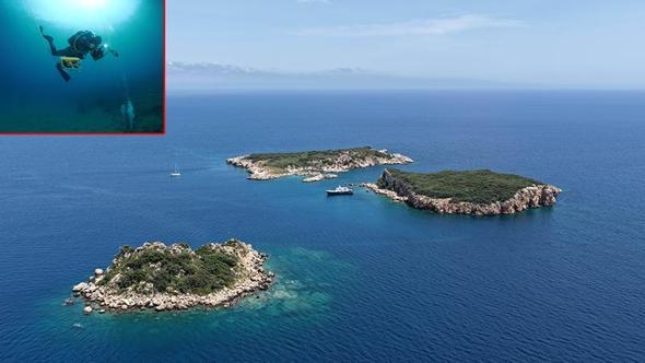 Antalya'nın denizde koruma altındaki ilk noktası olacak Üç Adalar'a dalış