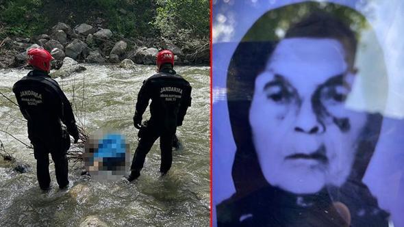 Irmakta cesedi bulunan kadın, çalıya takılıp düşmüş