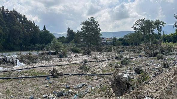 Hatay’da selin ardından temizlik ve hasar tespit çalışması