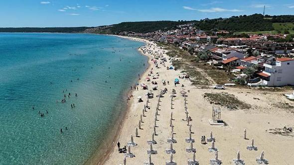 Saros Körfezi’ndeki sahillerde bayram yoğunluğu