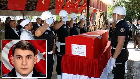 Şehit polis memuru Üyenarık, son yolculuğuna uğurlandı