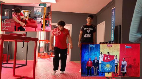 Bacaklarındaki engelini bilekleriyle aşan dünya şampiyonu, yürümek için destek bekliyor