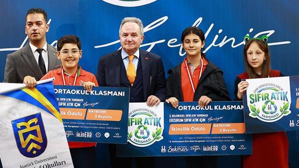 Sıfır Atık Yarışması’nda ödüller sahiplerini buldu