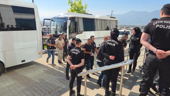 Bursa merkezli 4 ilde narkotik operasyonu; 23 şüpheli adliyede