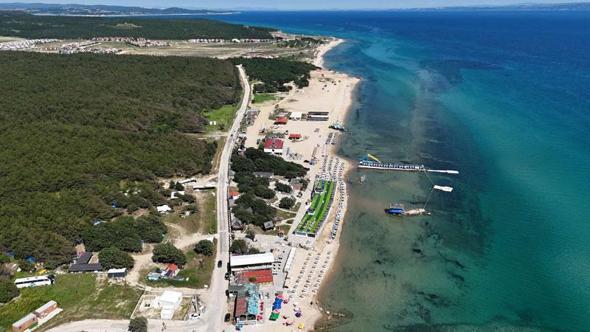 Mavi ve yeşilin buluştuğu Saros Körfezi sahilleri yeni sezona hazırlanıyor