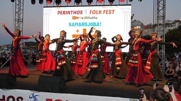 Tekirdağ'da Perinthos Folkfest renkli görüntülere sahne oldu