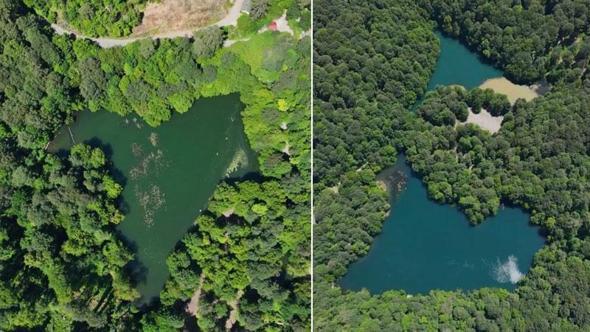 Yedigöller'in eşsiz doğası dronla görüntülendi