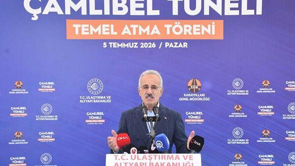 Bakan Uraloğlu: Çamlıbel Tüneli ticaret hacmini artıracak, turizm hareketliliğini canlandıracak