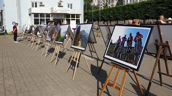 Trabzon'da çektiği 70 fotoğrafını, doğduğu hastaneye bağışladı