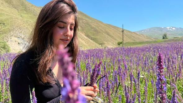 Başkale'de lavanta tarlası ilgi odağı oldu