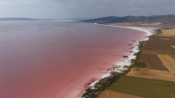 Tuz Gölü, pembe rengini aldı