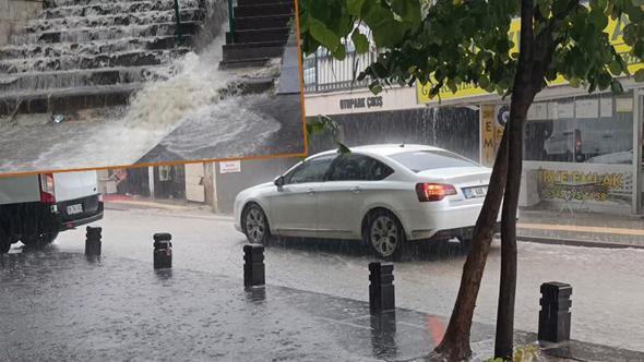 ‘Turuncu kod' uyarısı yapılan Amasya’da sağanak etkili oldu