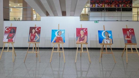 'Filenin Sultanları'nın şampiyonluğu resim sergisiyle ölümsüzleştirildi