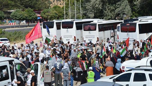 Srebrenitsa'dan yola çıkan ‘Filistin Konvoyu’ Mardin’de
