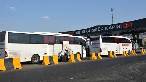 'Filistin Konvoyu', Habur Sınır Kapısı’ndan Irak’a geçti