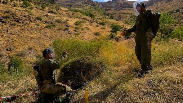 Hakkari’deki temizlik çalışmalarında, 46 bin 490 mayın tespit edildi