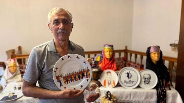 Türk halk oyunları figürlerini tabaklara işleyip dünyaya taşıyor