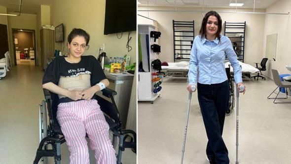 6'ncı kattan düşen, doktorların 'yürüyemez' dediği üniversiteli Ceylan, ayağa kalktı