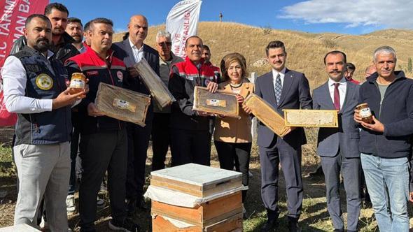 Iğdır'da kayısı çiçeği balı hasadı