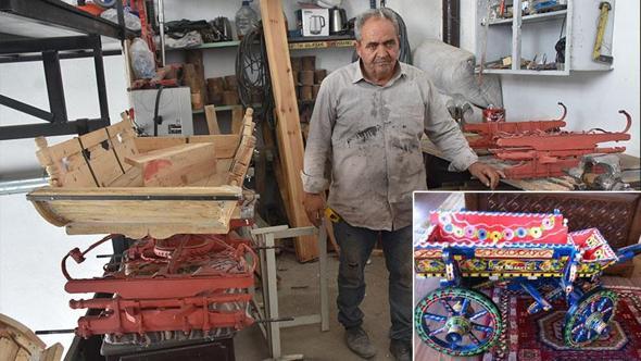 At arabası kültürünü minyatürleriyle yaşatmaya çalışıyorlar