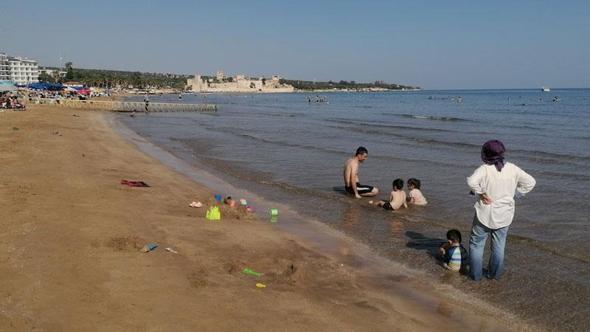 Mersin’de ekim ayında deniz sezonu devam ediyor