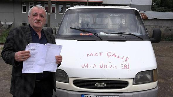 Trabzon dışına hiç çıkarmadığı kamyonetine İstanbul'da geçiş ihlali cezası geldi