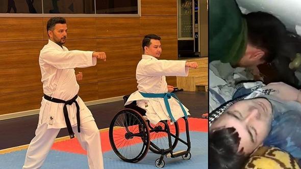 Depremde iki bacağını kaybetti, hastanede tanıştığı para karate ile hayata tutundu