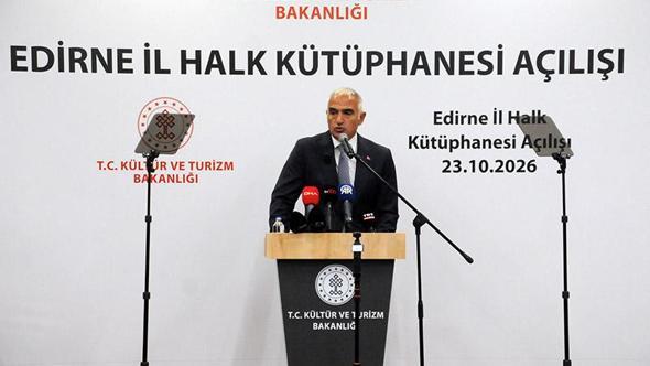 Bakan Ersoy: Kütüphaneleri çoğaltmak, toplumumuzun düşünce dünyasını zenginleştirmektir