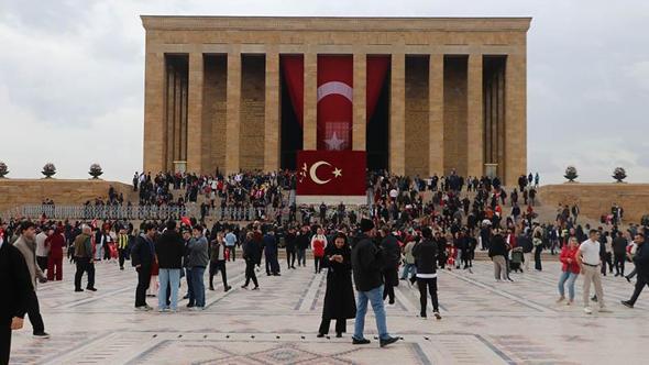 Anıtkabir’de Cumhuriyet Bayramı coşkusu