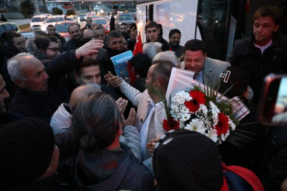 CHP’ye geri dönen Tanju Özcan’a, Boluda coşkulu karşılama