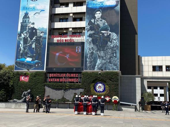 Şehit Hakan Telli için İstanbul Emniyet Müdürlüğünde tören düzenlendi