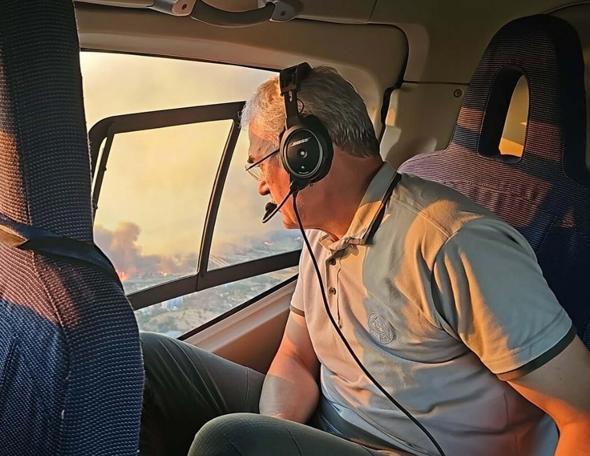 Çanakkalede orman yangını 2nci gününde